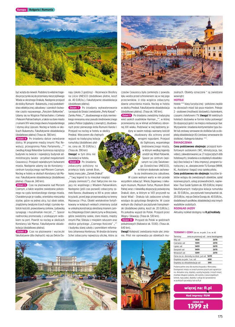 Gazetka promocyjna Rainbow Tours str. 175