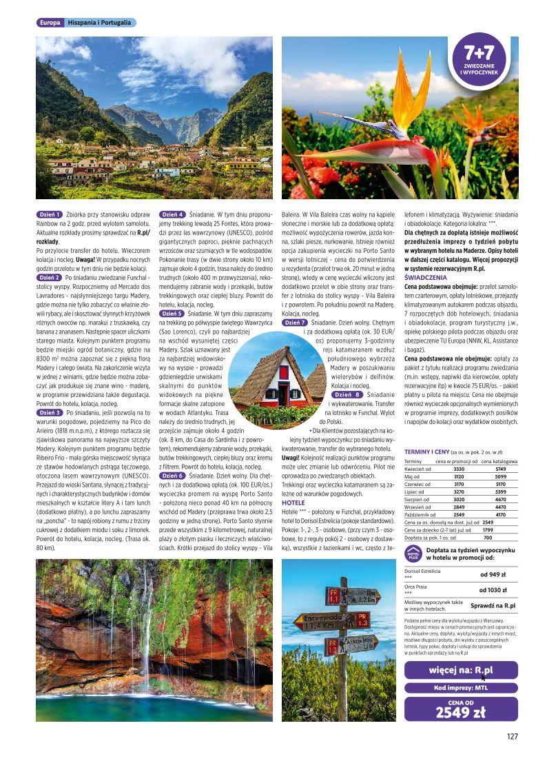 Gazetka promocyjna Rainbow Tours str. 127