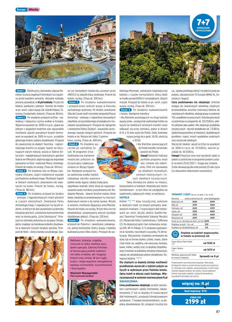 Gazetka promocyjna Rainbow Tours str. 87