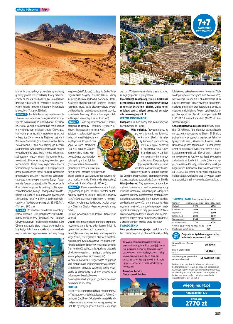 Gazetka promocyjna Rainbow Tours str. 305