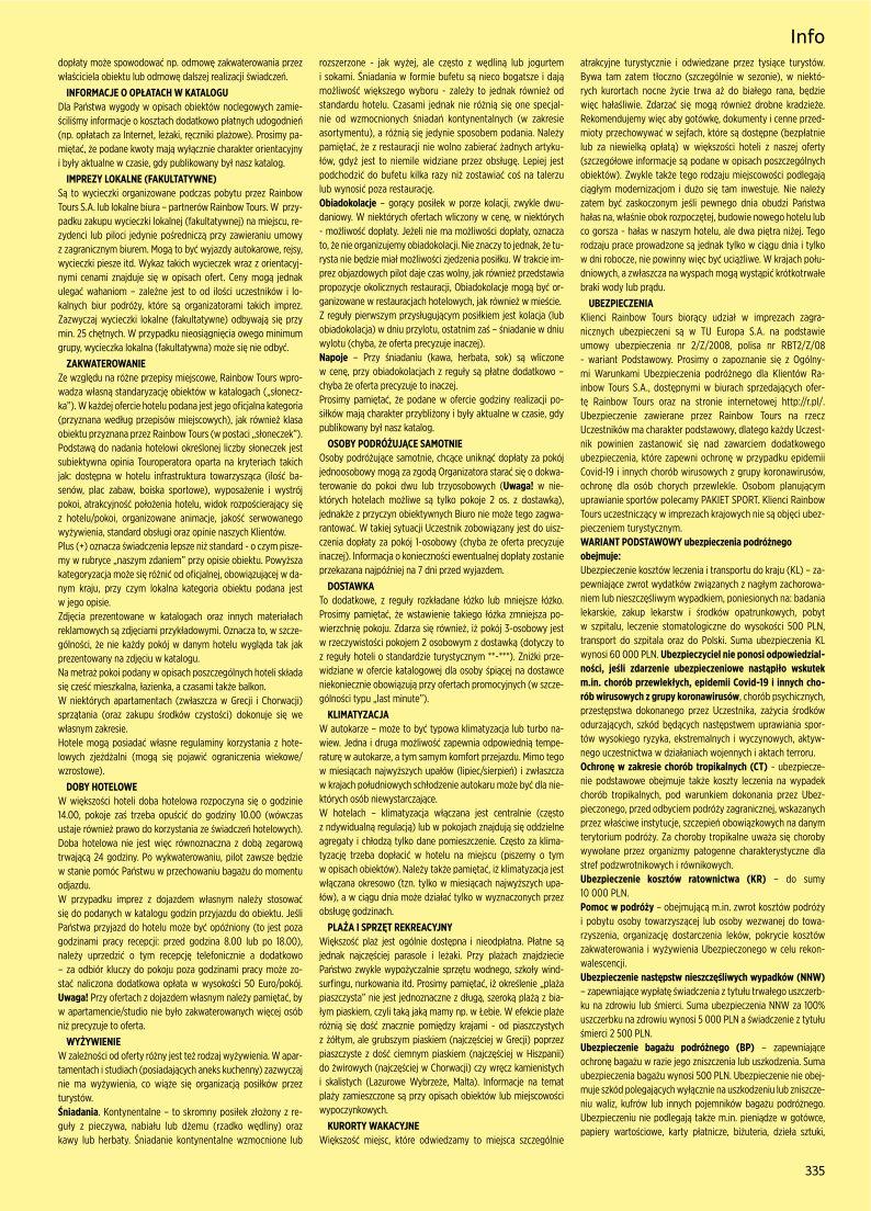 Gazetka promocyjna Rainbow Tours str. 335