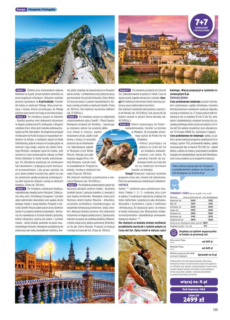 Gazetka promocyjna Rainbow Tours str. 135
