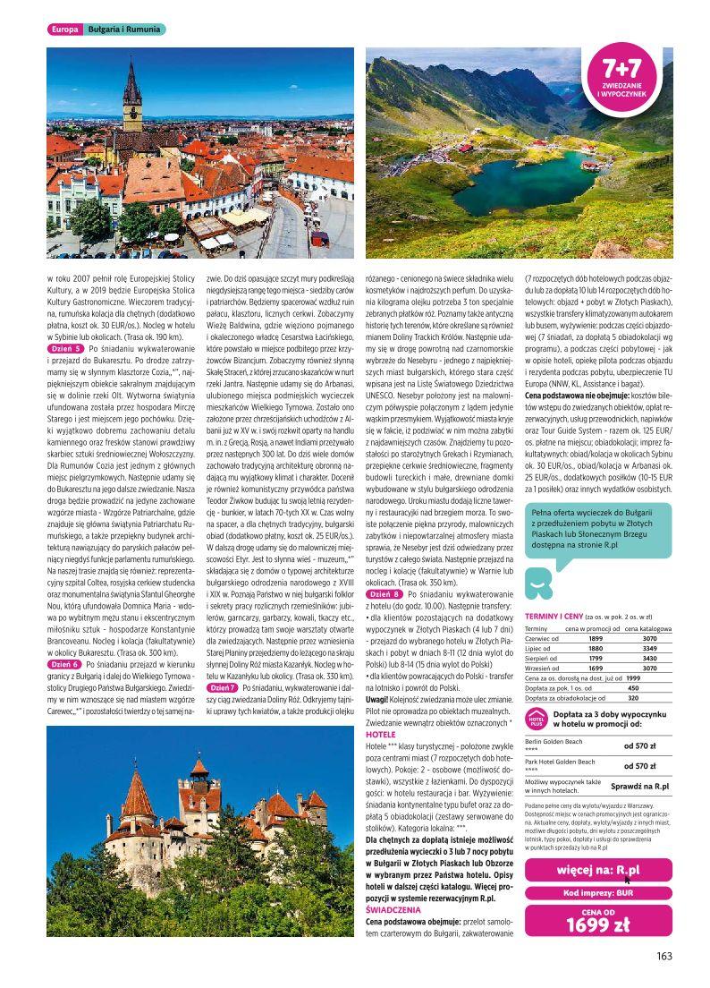 Gazetka promocyjna Rainbow Tours str. 163