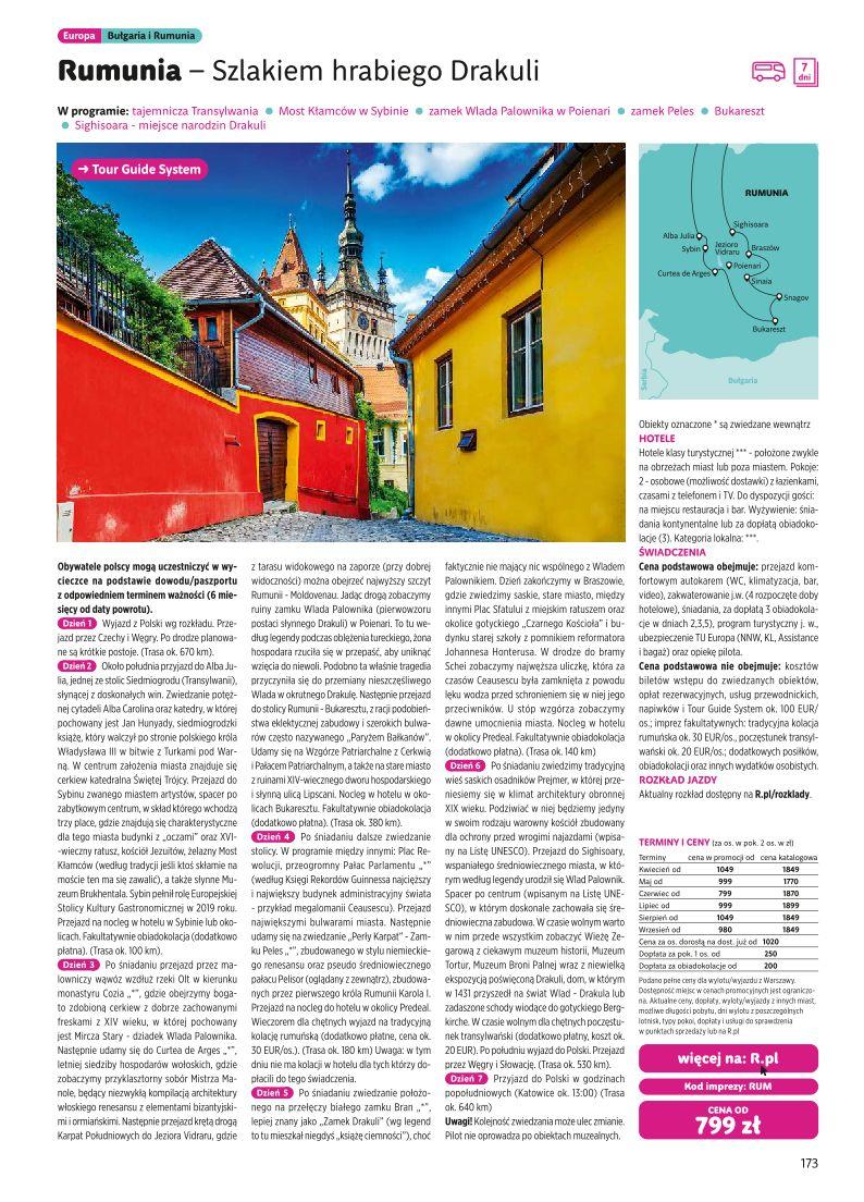 Gazetka promocyjna Rainbow Tours str. 173