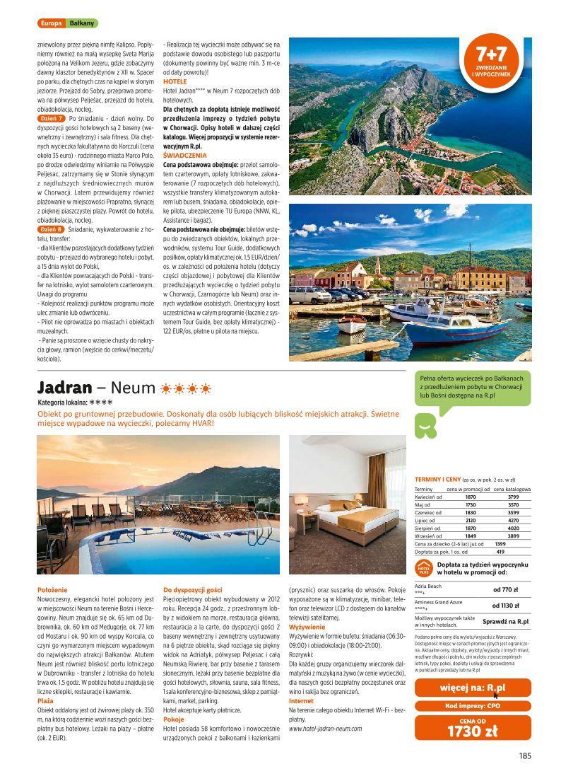 Gazetka promocyjna Rainbow Tours str. 185