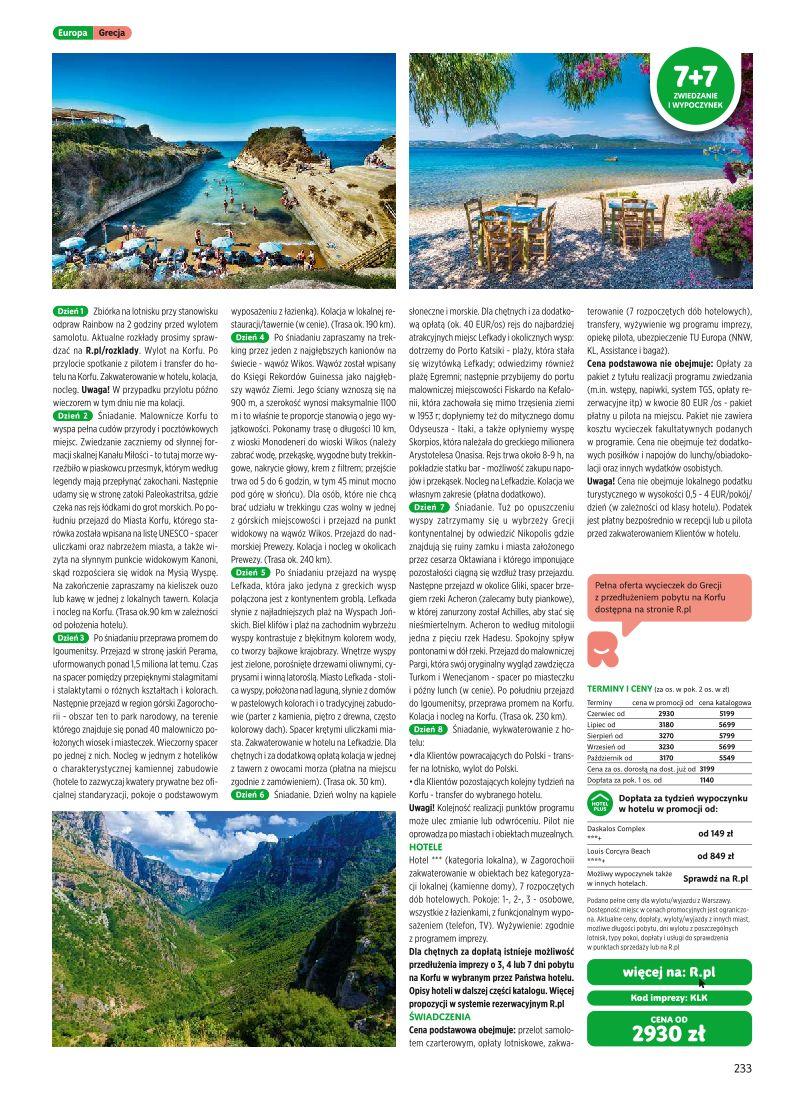 Gazetka promocyjna Rainbow Tours str. 233