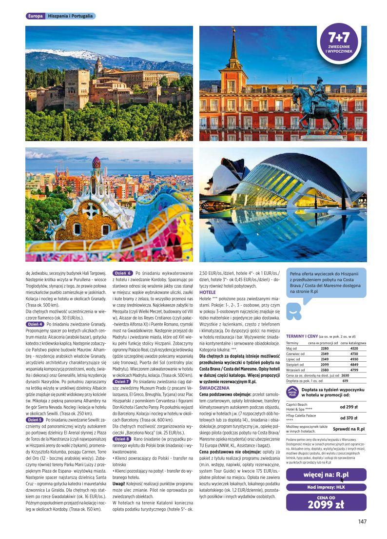 Gazetka promocyjna Rainbow Tours str. 147