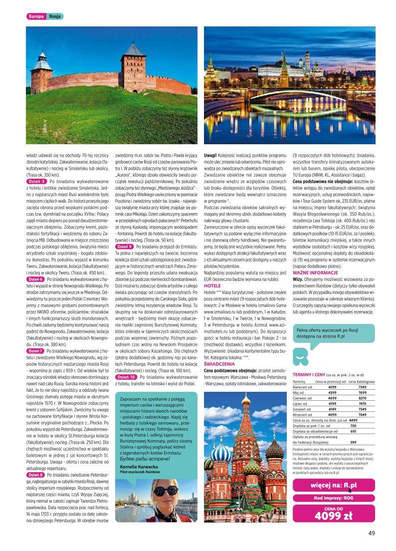 Gazetka promocyjna Rainbow Tours str. 49