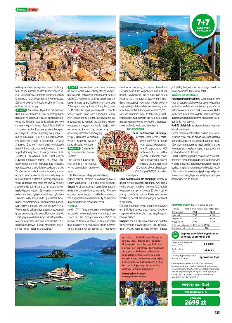 Gazetka promocyjna Rainbow Tours str. 235