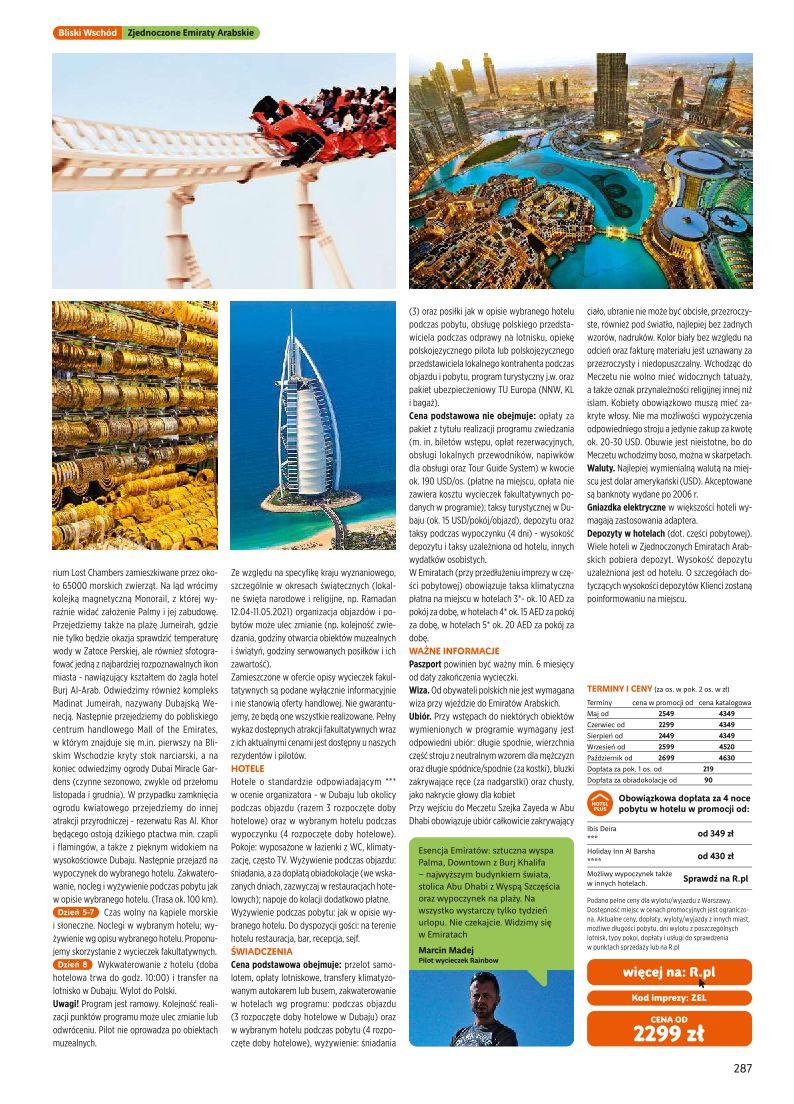Gazetka promocyjna Rainbow Tours str. 287