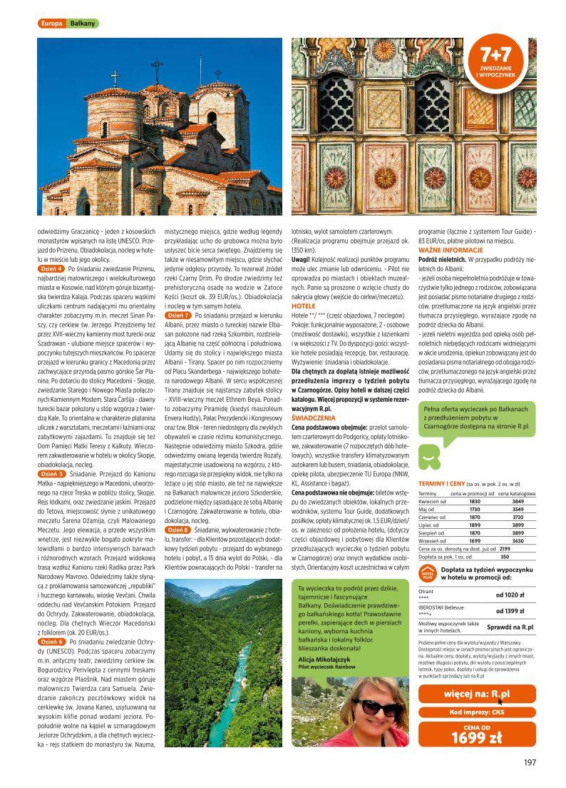Gazetka promocyjna Rainbow Tours str. 197
