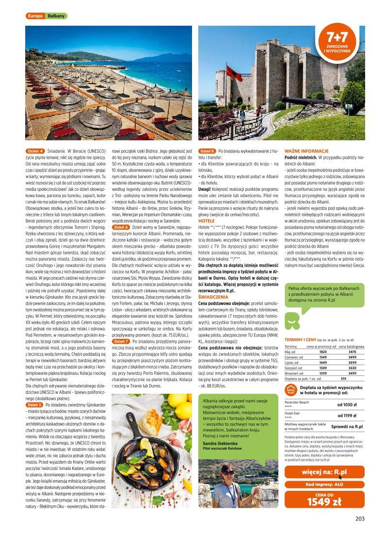 Gazetka promocyjna Rainbow Tours str. 203