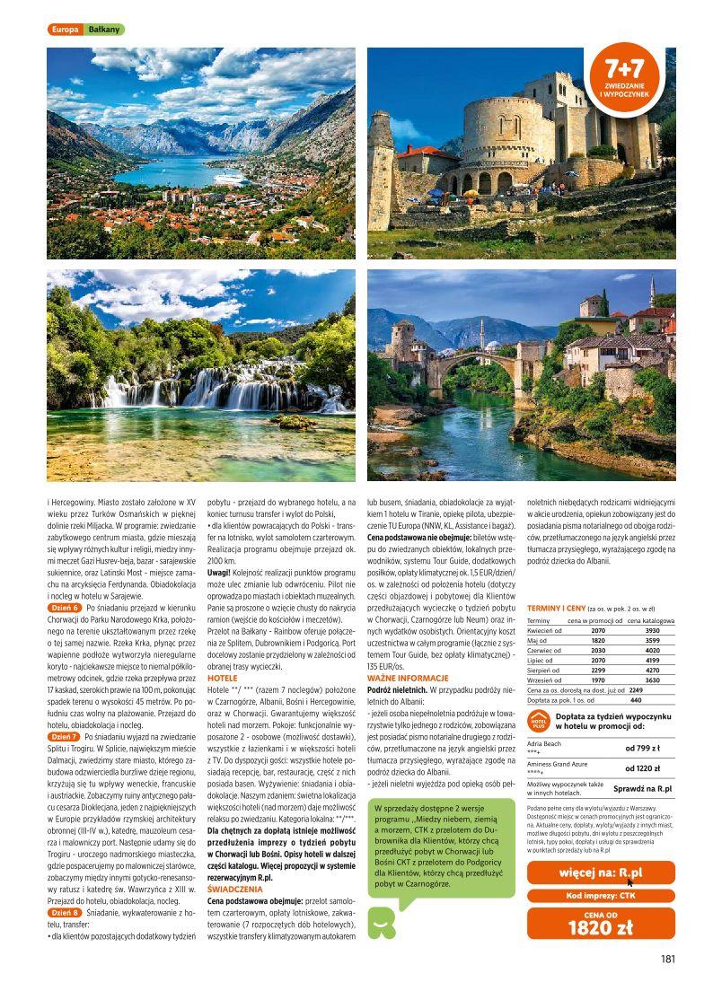 Gazetka promocyjna Rainbow Tours str. 181