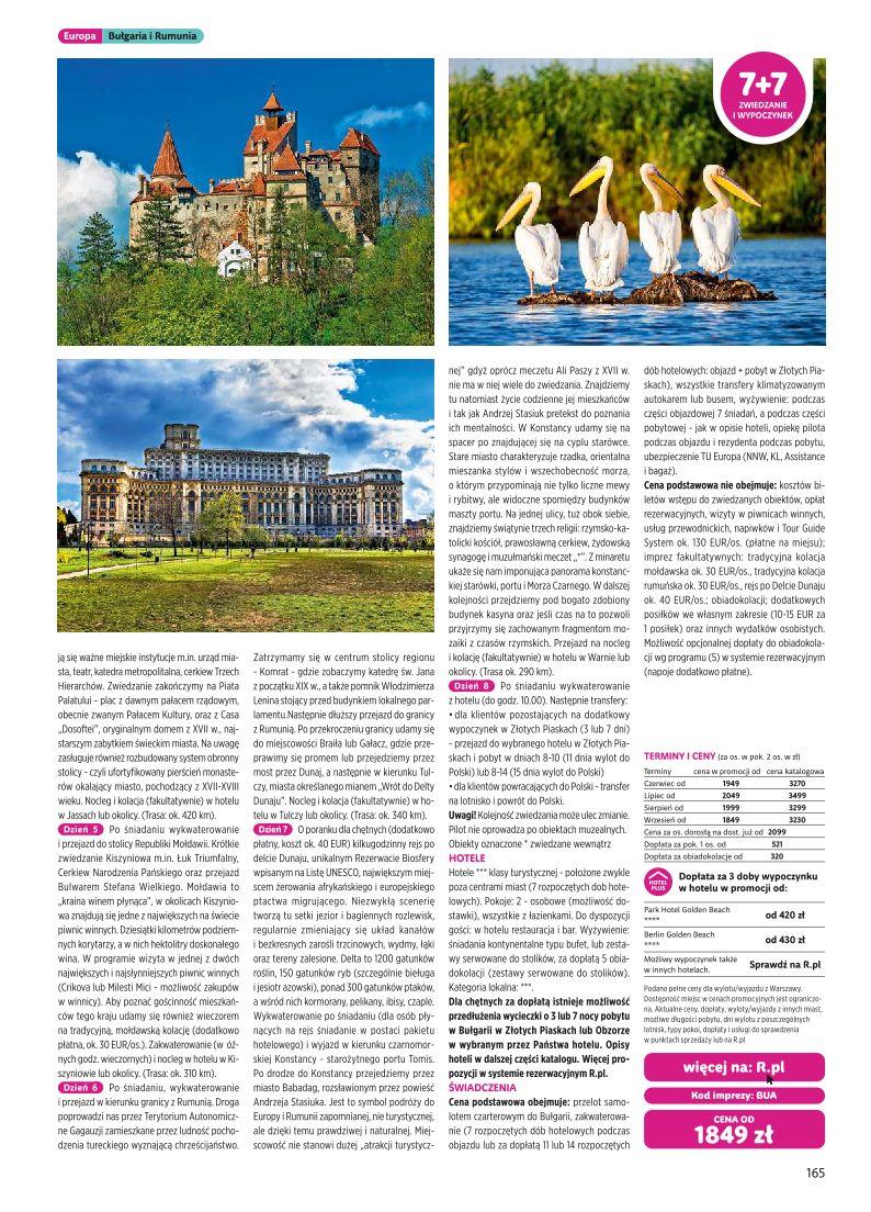 Gazetka promocyjna Rainbow Tours str. 165