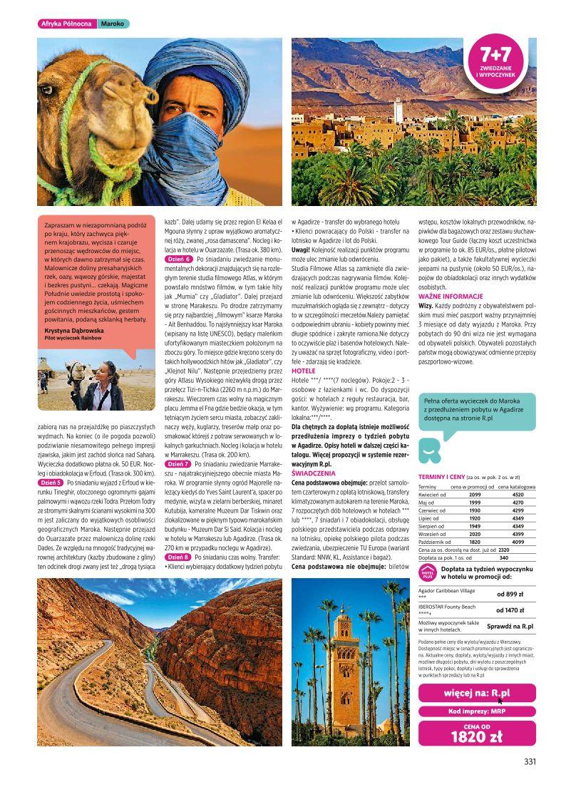 Gazetka promocyjna Rainbow Tours str. 331