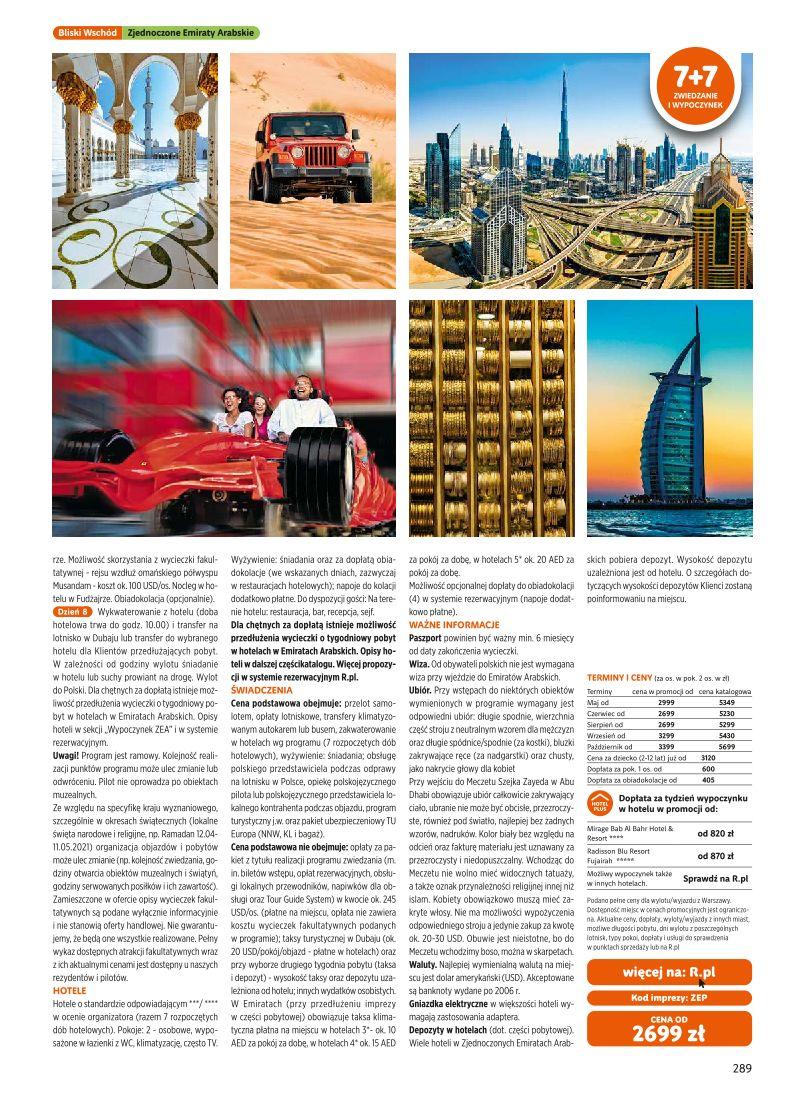 Gazetka promocyjna Rainbow Tours str. 289