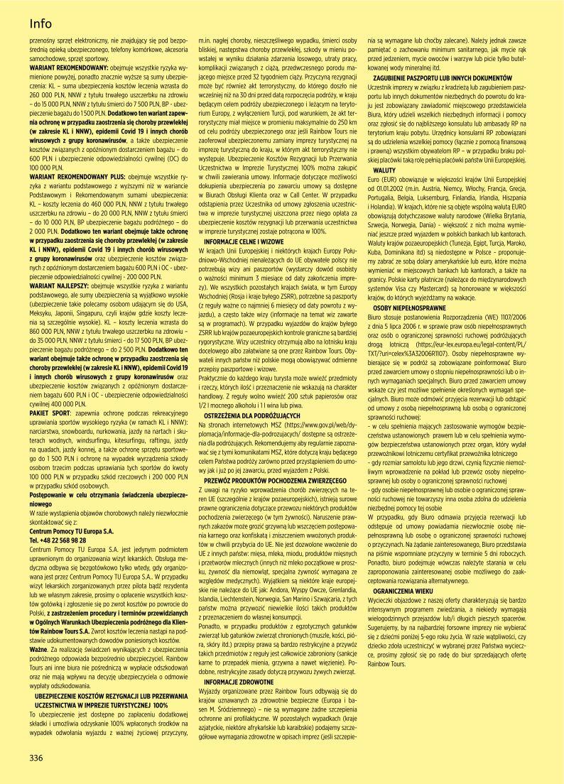 Gazetka promocyjna Rainbow Tours str. 336