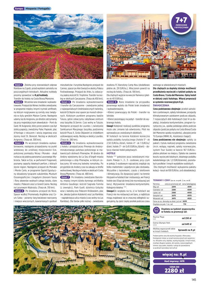 Gazetka promocyjna Rainbow Tours str. 145