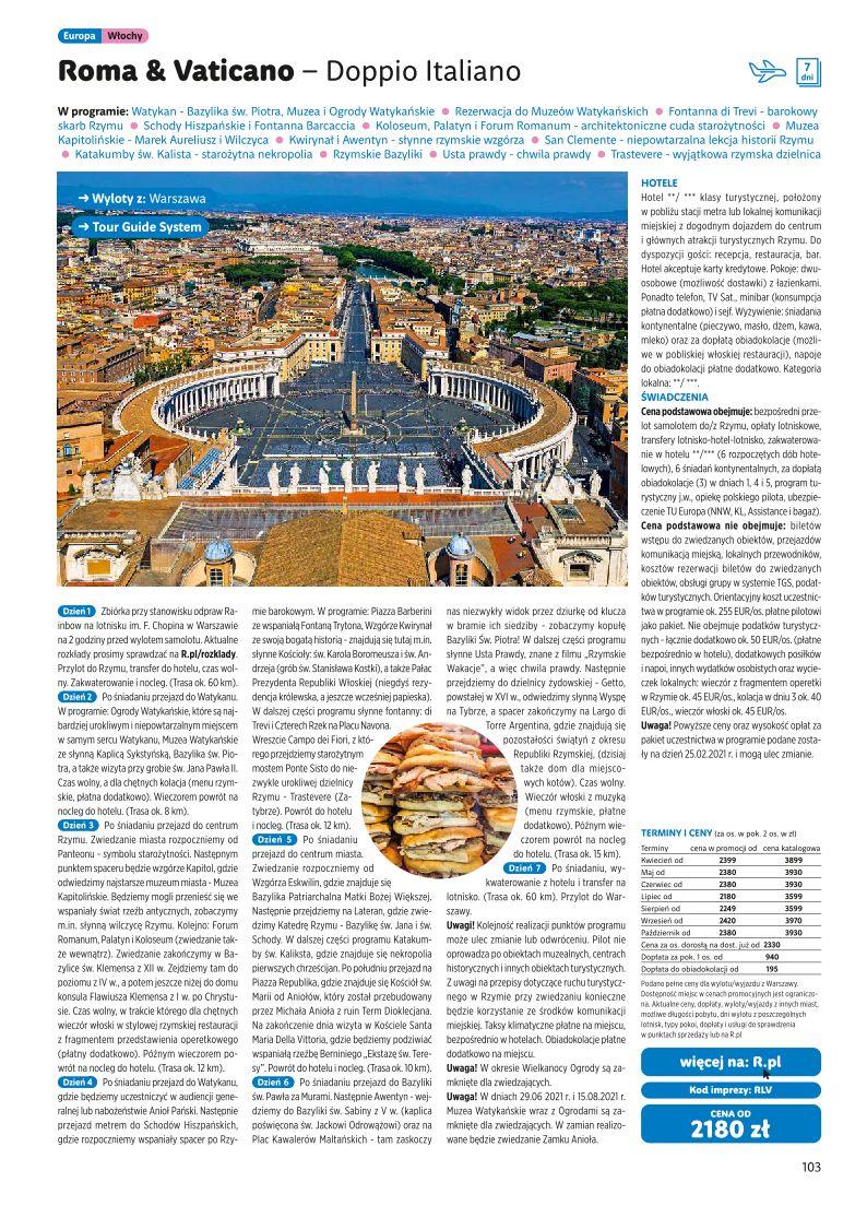 Gazetka promocyjna Rainbow Tours str. 103