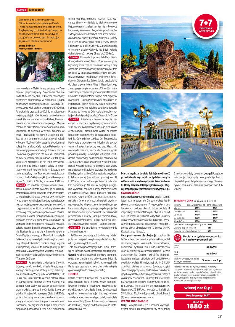 Gazetka promocyjna Rainbow Tours str. 221