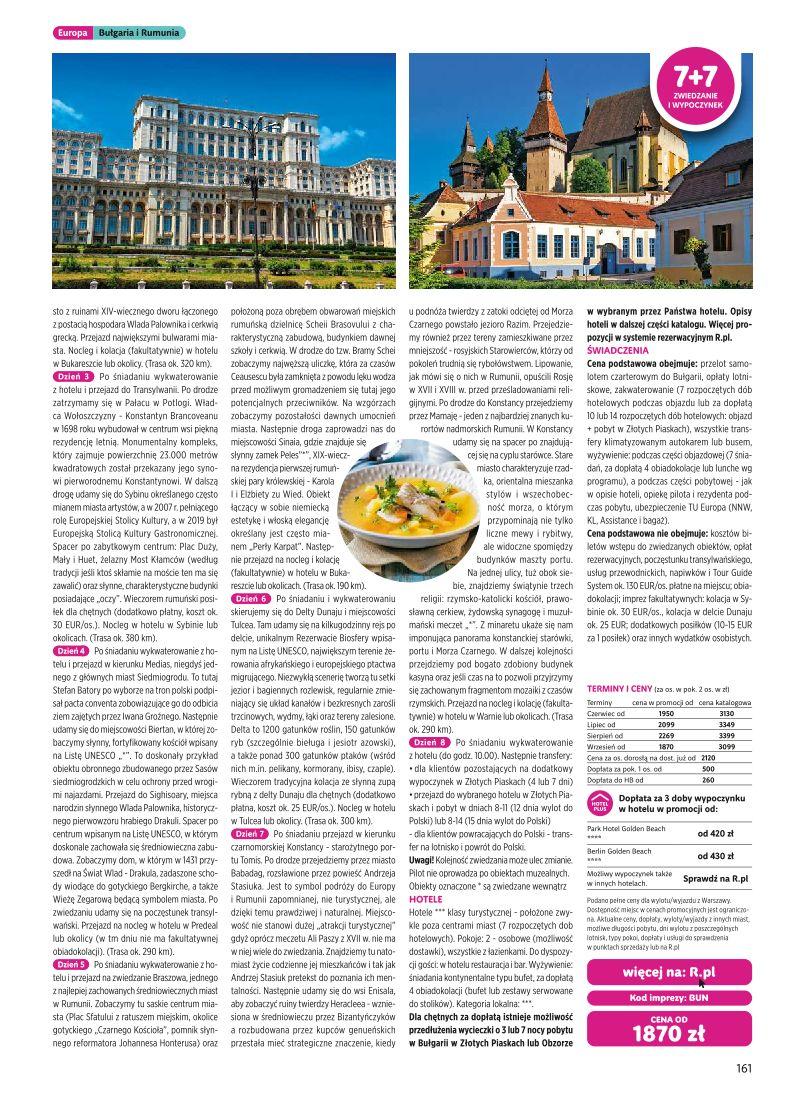 Gazetka promocyjna Rainbow Tours str. 161