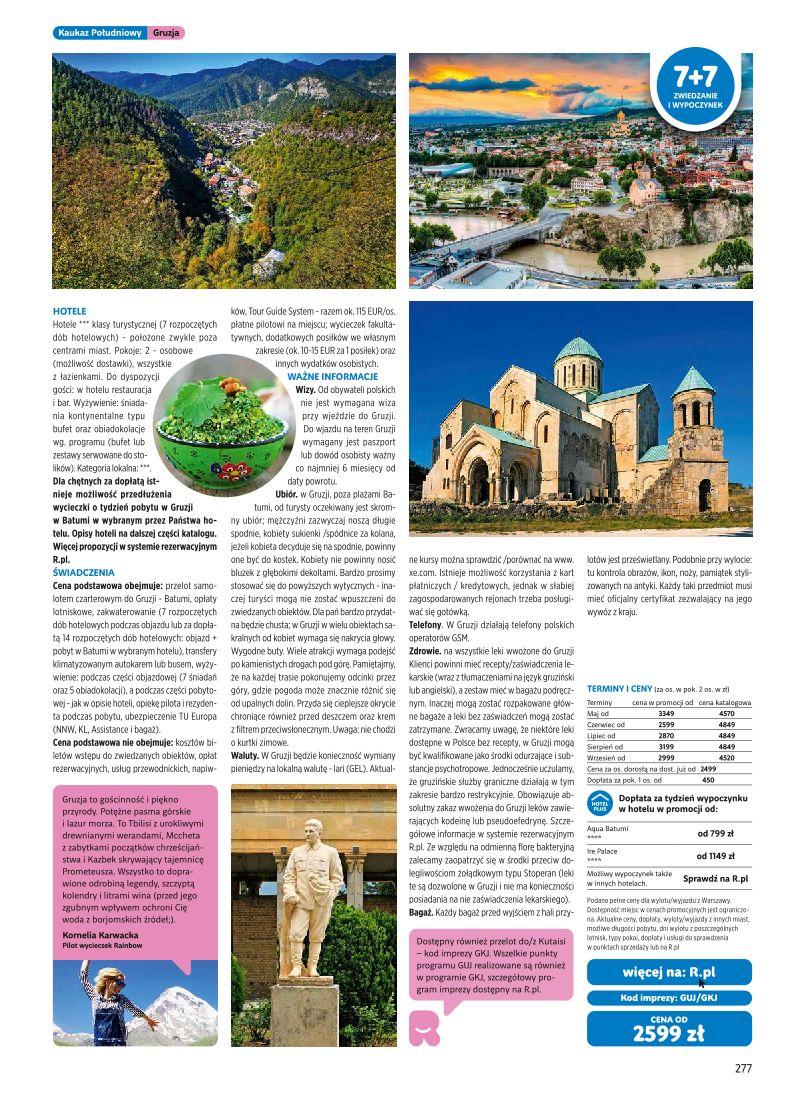 Gazetka promocyjna Rainbow Tours str. 277