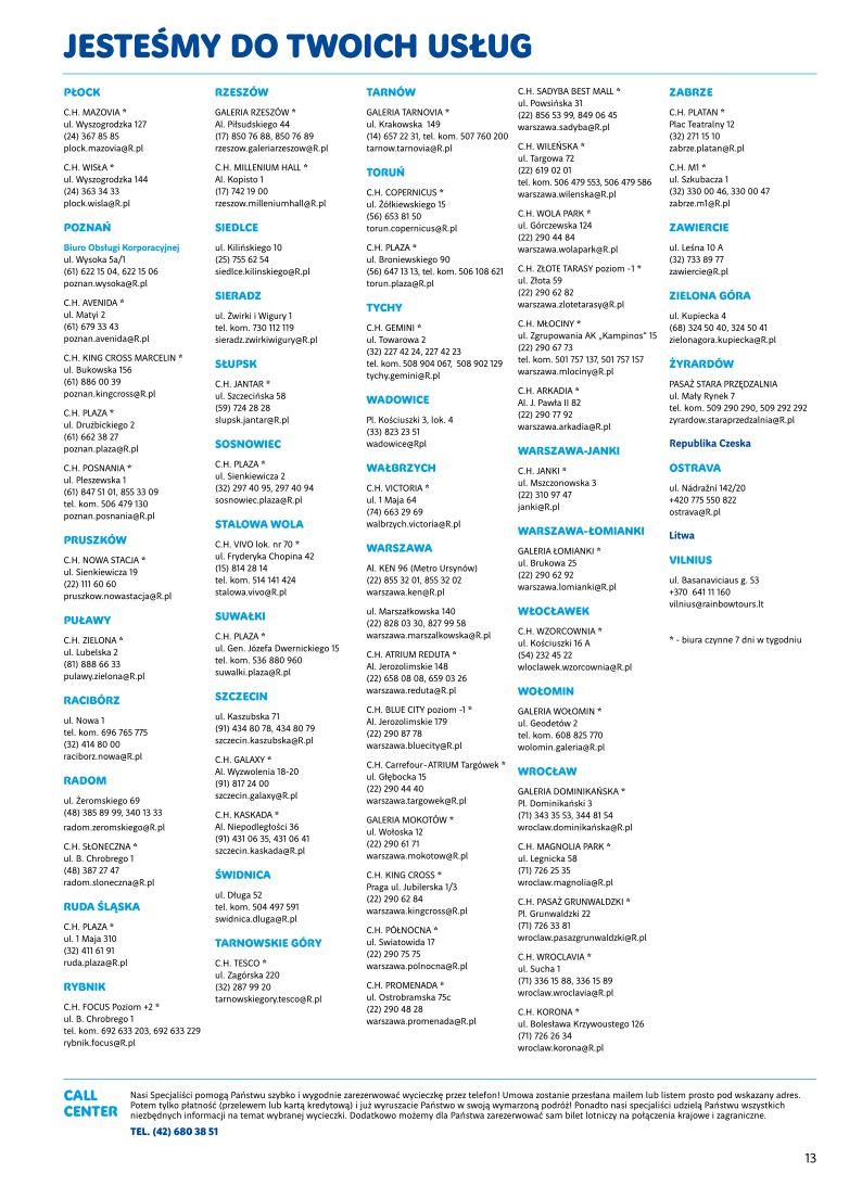 Gazetka promocyjna Rainbow Tours str. 13