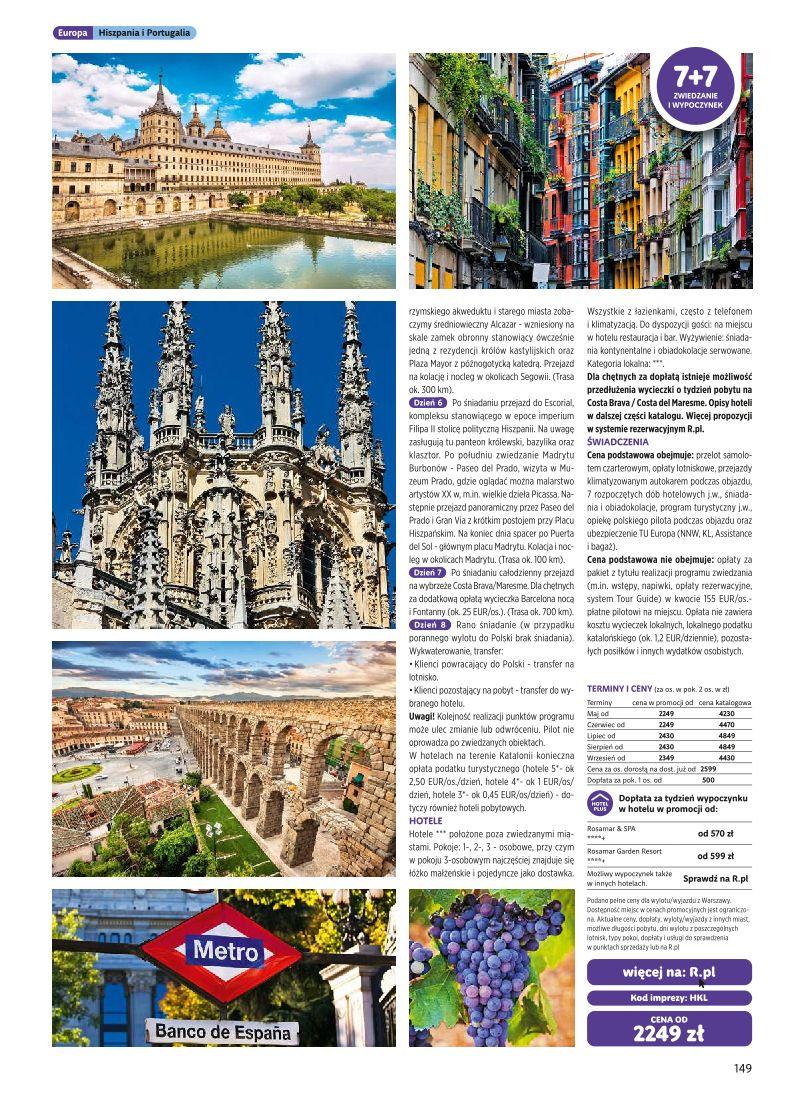 Gazetka promocyjna Rainbow Tours str. 149